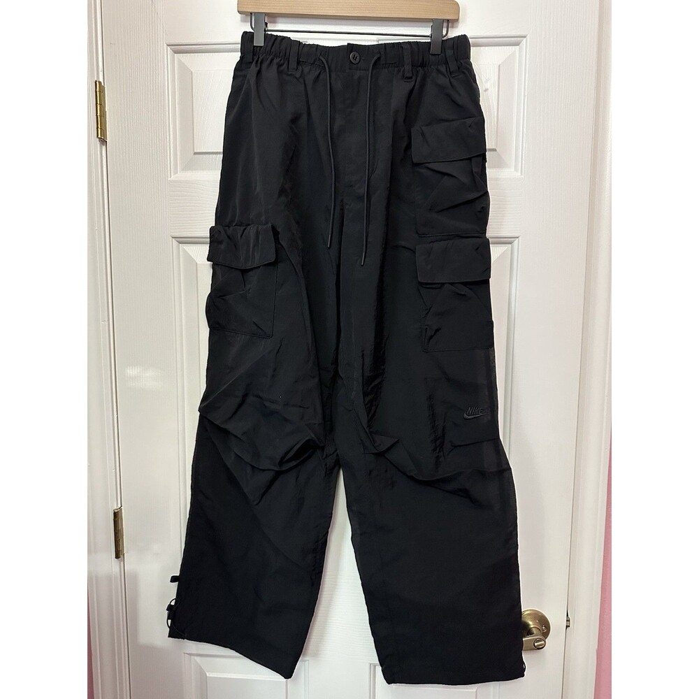 Size M Nike Mens Repel Tech Pack Lined Loose Taper Fit Pant Black FQ3868-010 NEW